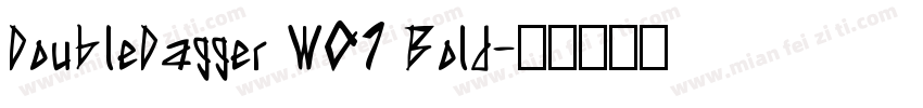 DoubleDagger W01 Bold字体转换